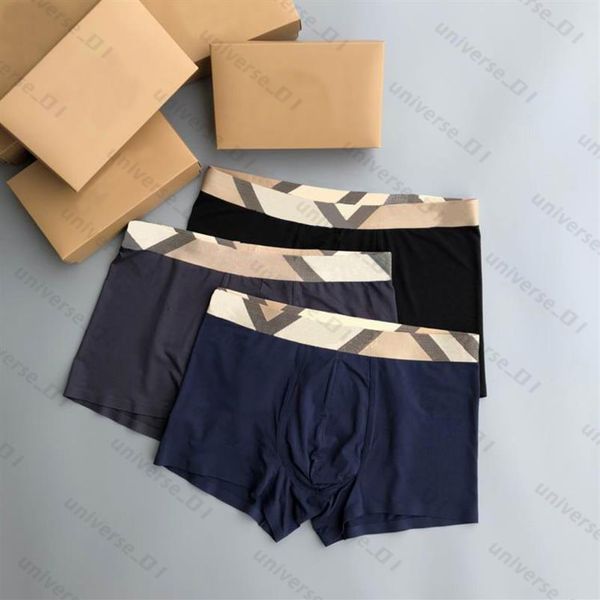 Hommes Sous-vêtements Designers B Mode Boxer Respirant Boxer Mans Slip Classique Lettre Sexy Taille Serrée Hommes Sous-Vêtements2420