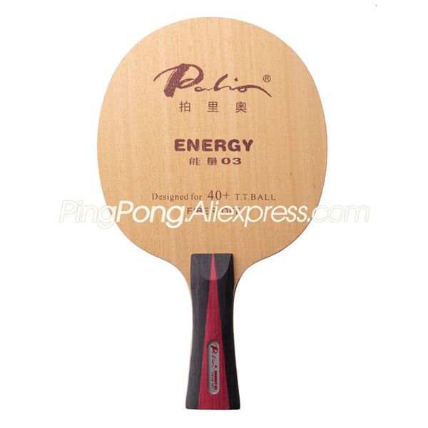 Borrachas de tênis de mesa originais PALIO ENERGY 03 Blade Racket 5 4 Carbon OFF Energy 03 Ping Pong Bat Paddle 230907