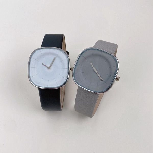 Relógios de pulso relógios para mulheres moda quartzo premium quadrado coreano design simples luxo relógio de pulso meninas
