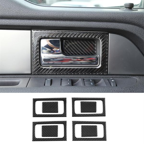 ABS araba iç kapı kolu kapak ford f150 için dekorasyon döşeme 2009-2014 iç aksesuarlar278m