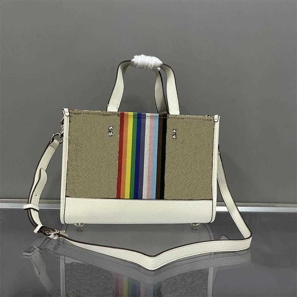 Trendy Field Tote Designer Donna Portafogli arcobaleno Pratica borsa di grande capacità classica Totes Borse a tracolla a tracolla Borsa da donna casual