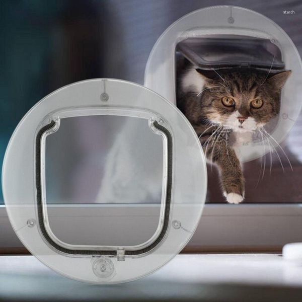 Trasportini per gatti Porta interna Magnetica Sicura Gattino Cane Chiusura con patta Cancello 4 Chiusura Cuccioli Forniture di sicurezza per piccoli animali domestici