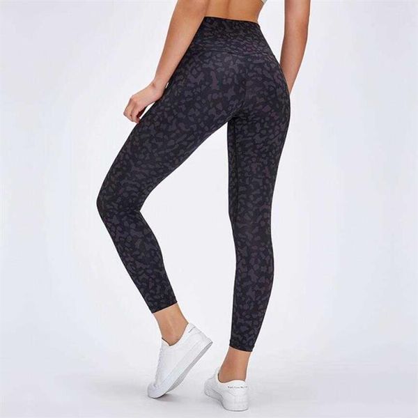 L 32 Leggings Yoga Tie Dye Abbigliamento da palestra Donna Vita alta Corsa Fitness Sport Pantaloni a figura intera Pantaloni Allenamento Capris Leggins297q