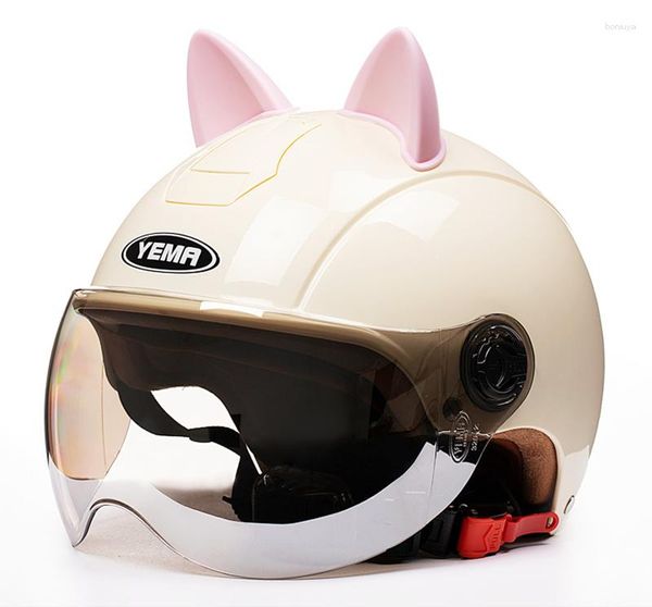 Capacetes de motocicleta ZL Cavalo Selvagem Masculino e Feminino Bonito Inverno Meio Capacete Elétrico