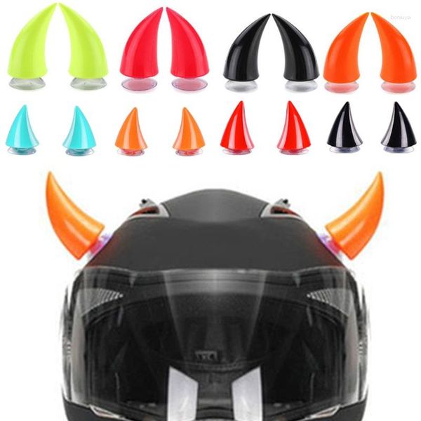 Motorradhelme Helm Teufel Hörner lange und kurze Aufkleber Dekoration Styling Dekor Zubehör