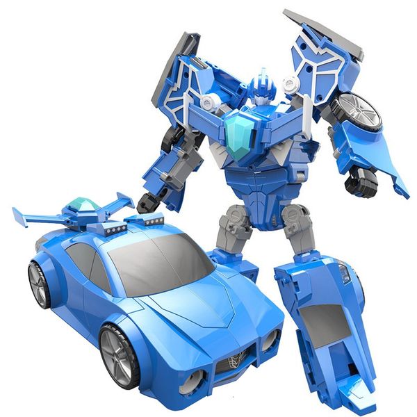 Action Figures giocattolo Mini Force Transformation Robot Toys Action Figures MiniForce X Simulazione Car Airplane Deformation Mini Agent Toy 230908