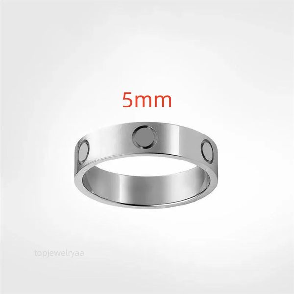 Ring Paarring Herrenring mit Stein Frau Mädchen Männer Paarring Ehering Klassisch Luxusschmuck Einzelhandel Großhandel 4mm5mm6mm