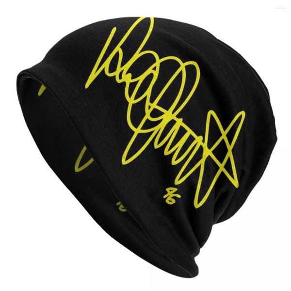 Beralar Rossi Logo Bonnet Şapka Örme Şapkalar Erkek Kadın Moda Unisex Motosiklet Yarışı Kış Sıcak Beanies Cap