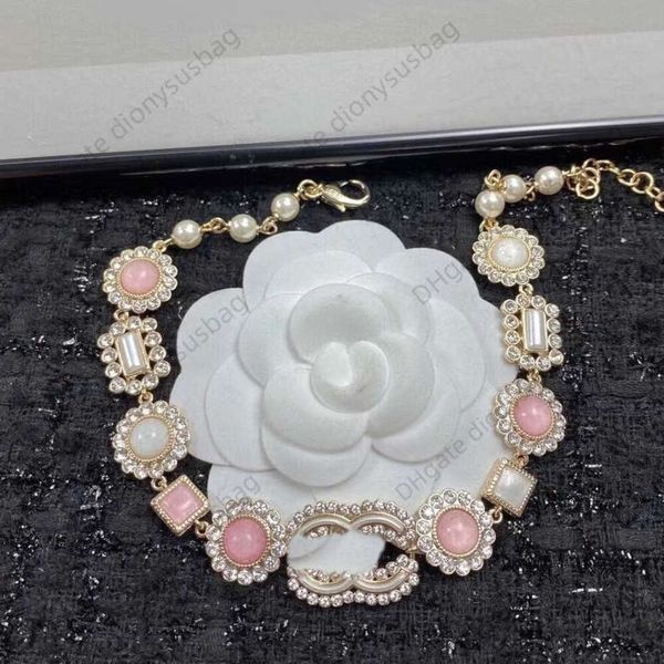 Designer de jóias colar novo temperamento elegante pequeno girassol rosa diamante pendurado duplo neckchain vento qualidade luxo