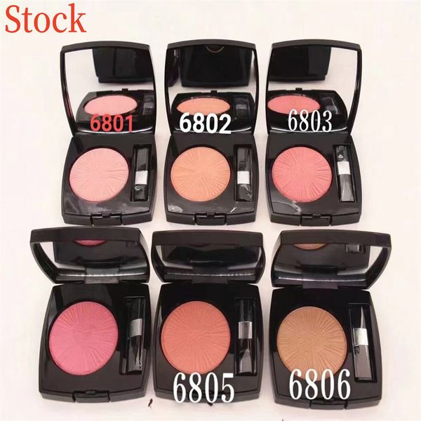 Auf Lager Rouge Gesichtsrouge Schöne Palette Make-up Rougepulver HARMONIE DE BLUSH 2g C Logo Hochwertige Mädchen-Gesichtskosmetik Dropshipping 6 Farben Stock Designer Make-up