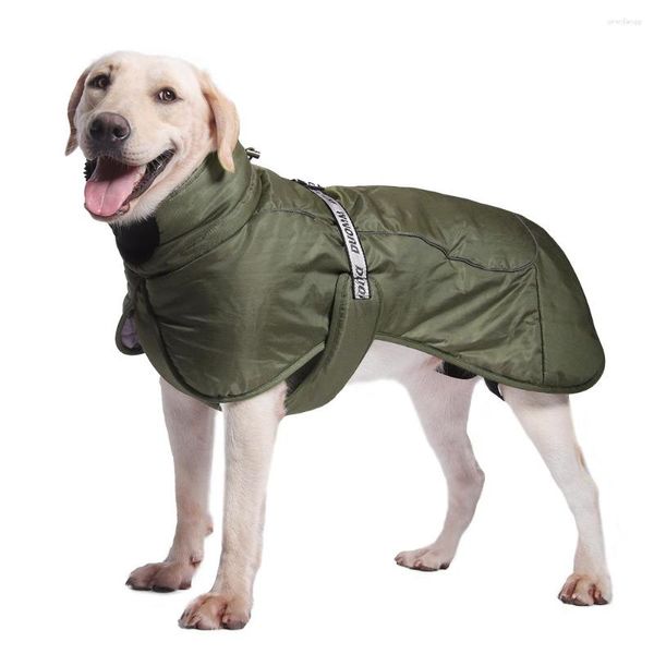Cão vestuário cães roupas para baixo casacos quentes inverno jaqueta geral pet wear para grande pequeno médio labrador impermeável luxo macacão capa