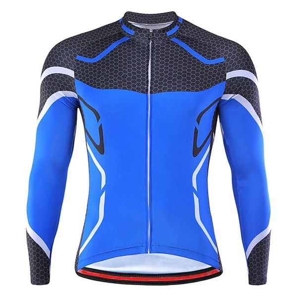 Radsport-Shirts, Oberteile, Herren, 100 % Polyester, Mountain-Jersey, QuickDry-Oberteil, Langarm-Design, 230907