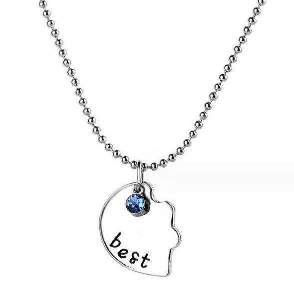 Ожерелья с подвесками, ожерелье лучших друзей, модное ожерелье дружбы с тремя лепестками в форме разбитого сердца, Прямая доставка ot84D