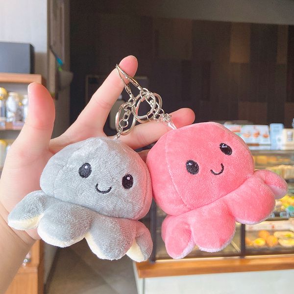 Kawaii Peluş Anahtarlık Yaratıcı Sevimli Ahtapus Peluş Kolye Küçük Takı Çantası Asma Takı Anahtarlık Kolyesi Toptan Bez Ups