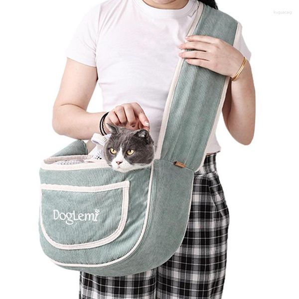 Переноска для собак, слинг для щенков, водонепроницаемая сумка для домашних животных для маленьких собак, рюкзак на плечо, сумка для кошек, дышащая сетка, дорожный сейф