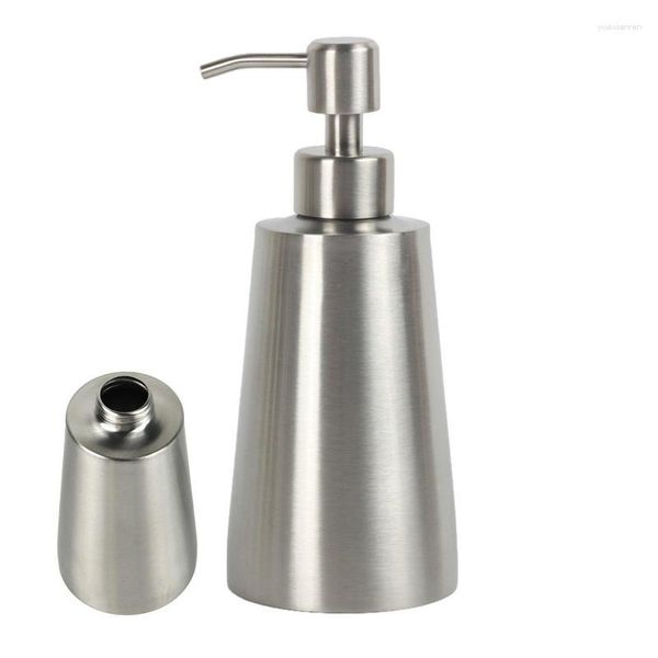 Dispenser di sapone liquido Bottiglia vuota per pompa per lozione per shampoo WC in acciaio inossidabile con accessori per contenitori per ugelli