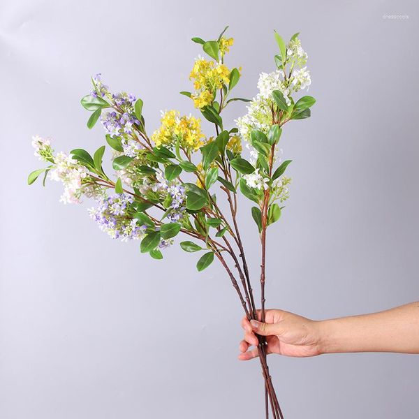 Декоративные цветы оптом Имитация османтуса с цветочной композицией Ye Gui Домашние искусственные цветы.