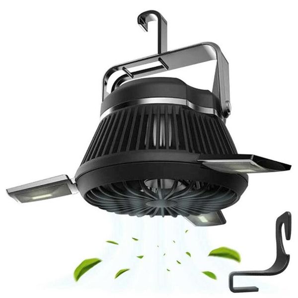 Lanternas portáteis movidas a energia solar usb recarregável led tenda ventilador pendurado abs acampamento caminhadas sobrevivência emergência pesca ao ar livre multif316t