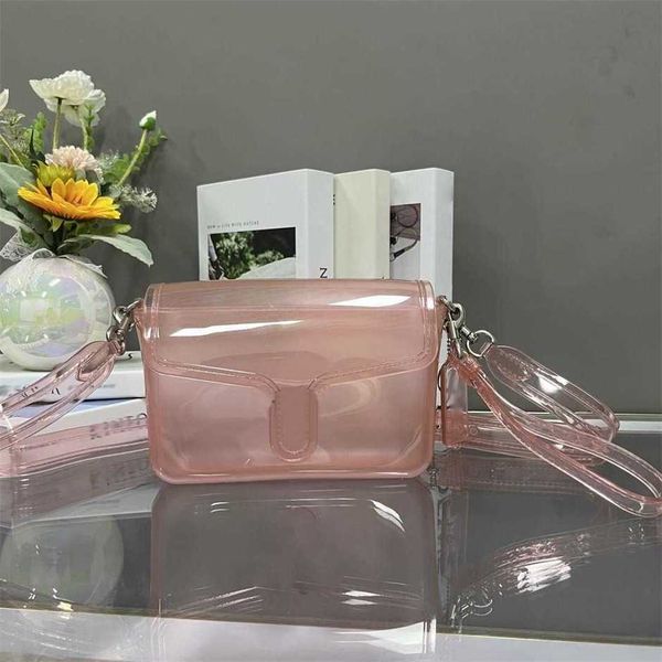 Borsa a tracolla di lusso alla moda firmata crossbody in pvc tabbys gelatina borsa a tracolla per donna in vera pelle moda femminile sacoche lettere lady cross body