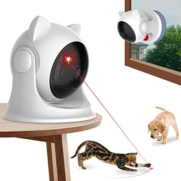 Diğer Kedi Malzemeleri Atuban İç Mekan Kedileri İçin Otomatik Lazer Oyuncak Etkileşimli Kedi Oyuncakları Yavru Kentendoglar Fastslow Modu Ayarlanabilir Çember Ranges 230907