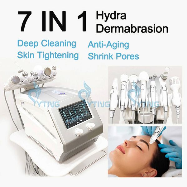 7 in 1 Hydra Facial Machine Diamond Microdermoabrasione Pulizia della pelle Cura del viso Aqua Peeling Machine