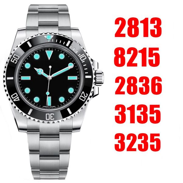 NF Top 116610 126610 Роскошные мужские спортивные часы для бизнеса ETA 2836 3135 3235 Автоматические из нержавеющей стали 904L Черная светящаяся вода2041