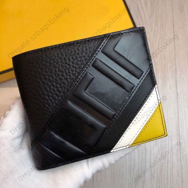 Hochwertiger Designer -Brieftaschen Modemod brandneue Männer Leder Brieftasche 20 Kurzkartenbeutel tragbarer Anzug Clip