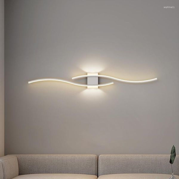 Lampada da parete Luce Minimalista Moderno Semplice Striscia Creativa Camera da letto Studio Comodino Soggiorno TV Divano Sfondo