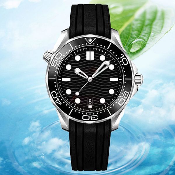 Mens Luxury Watch World Time Cerâmica Bezel Limited Relógios Automáticos 41mm Mecânico 8215 Movimento Vidro Voltar Esportes Sea Mans Relógios Azul Relógios Relógios de Pulso