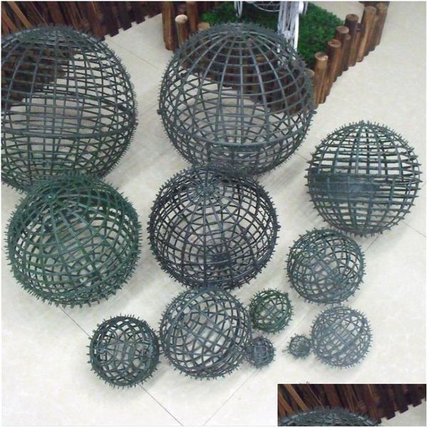 Decoração de festa diy bola redonda coração flor base rack plástico acessórios artificiais seda para casamento decoração de casa quadro gota entregar ot1wm