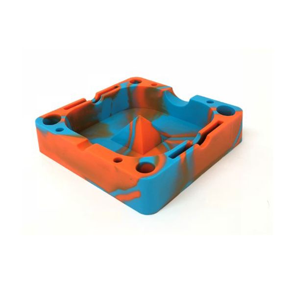 Cinzeiro multifuncional mesa de escritório portátil cinzeiro de silicone de alta qualidade resistente ao calor e ecologicamente correto atacado