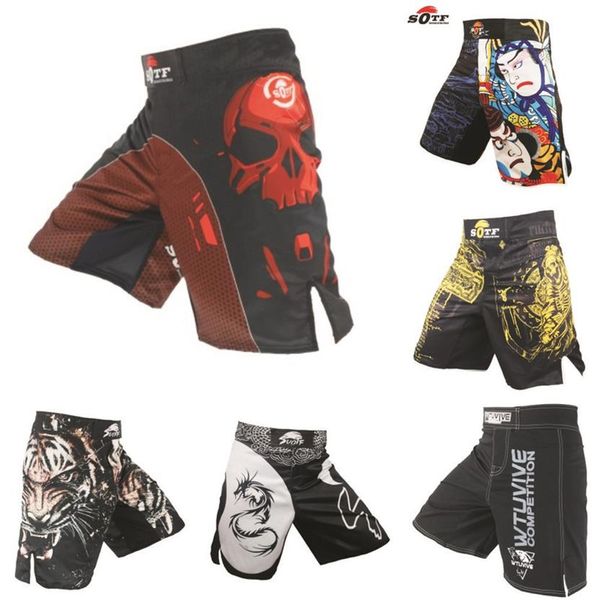 Pantaloncini da boxe MMA Prestazioni tecniche Pantaloncini Falcon pantaloncini sportivi da allenamento e competizione MMA Pantaloncini da boxe Tiger Muay Thai mma3024