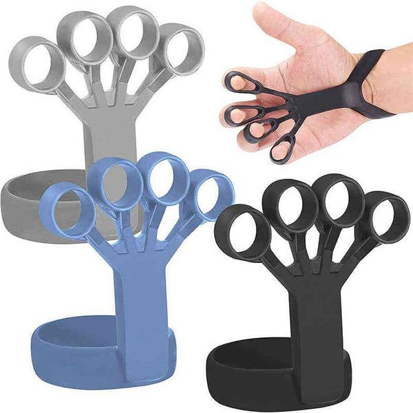 Dispositivo con impugnatura in silicone Barella per esercizi con dita per artrite Allenatore per mani Rafforzare l'allenamento riabilitativo per alleviare il dolore 220110215S