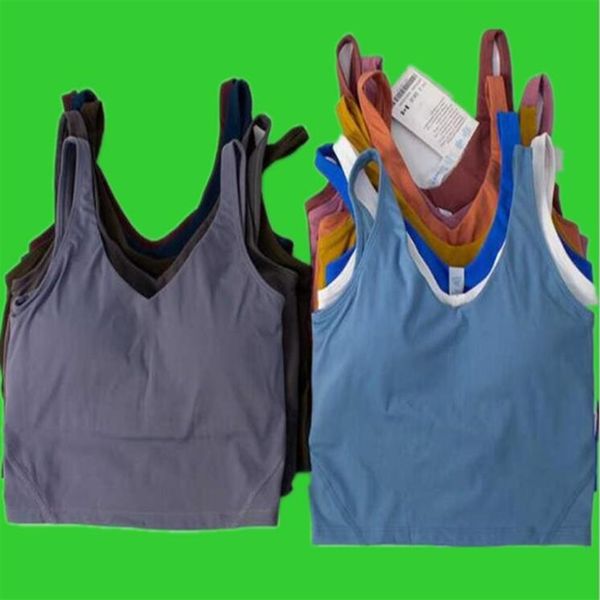 lu-20 u back yoga hizalanma tank üstleri spor kıyafetleri kadınlar rahat çalışıyor çıplak sıkı spor sutyen fitness güzel iç çamaşırı yeleği gömlek299e