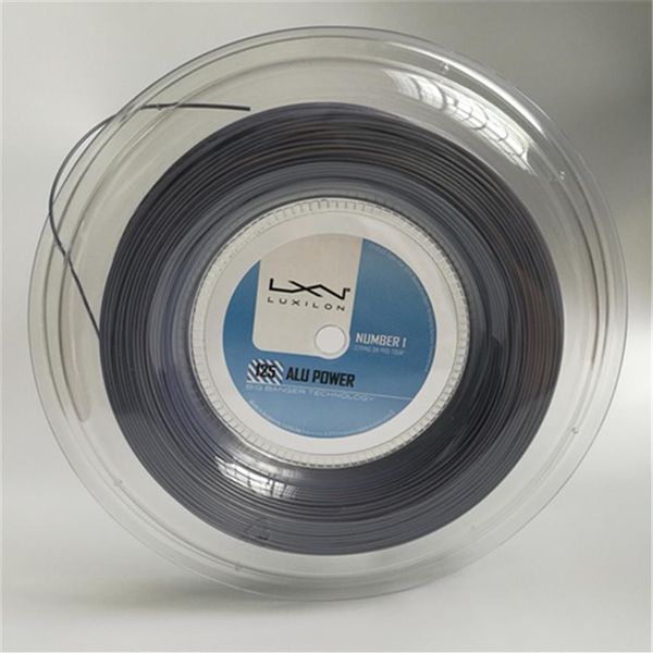 Vendita di corde per racchetta da tennis LUXILON Big Banger Alu Power da 200 m, colore grigio, uguale all'originale 245P