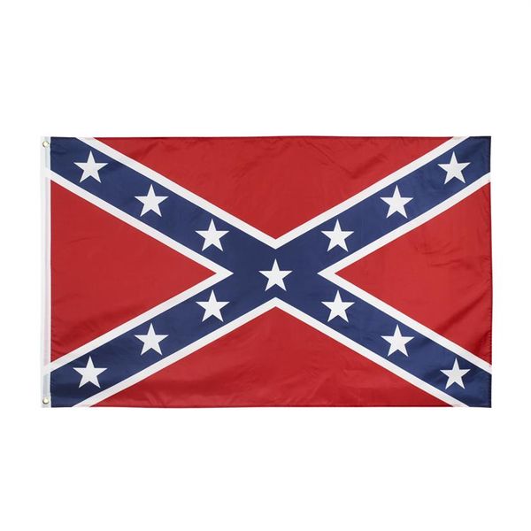 Doğrudan Fabrika Bütün 3x5fts Rebel Konfederasyon Bayrağı Dixie South Alliance İç Savaş Amerikan Tarihi Banner 90X150CM316I