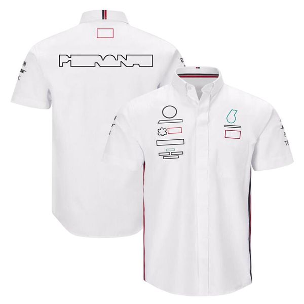 F1 T-Shirts Takım Gömlek Formül 1 Sürücü Takım Tahulları Yaz Yeni Yarış Hayranları Açık Rekreasyon Polo Gömlekleri Takım Logo Gömlekleri OVE263T