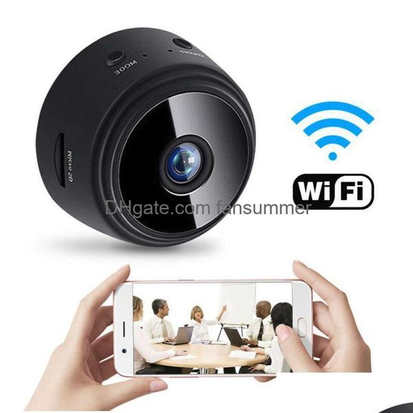 Câmeras IP HD 1080P Mini Protable Wifi A9 Câmera de Segurança Gravador de Vídeo Família Matte Night Vision Dv Car DVR Cam Sq8 Sq11 Drop Deli Dhcyf