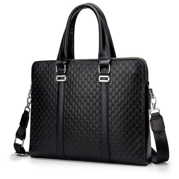 Sac à main en cuir pour hommes, 14 sacs, Style Antique, noir, étuis pour ordinateurs portables d'affaires, Attache Messenger, portefeuille 259l