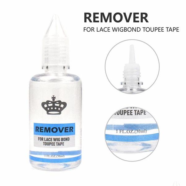 Klebstoffe 1 Flasche 30 ml Haarkleber Entfernen Klebeband Haare Verlängerungswerkzeug Doppelseitiger Perückenklebstoffreiniger für Spitzenfrontperücken Drop Deli DHPC6