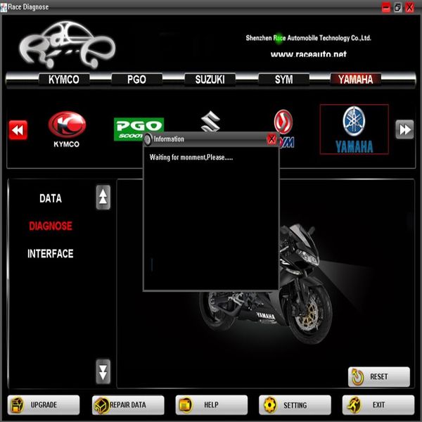 Scaner Motorradscanner Rennen RMT-1 6in1 Motordiagnosewerkzeug Reparatur für Y-Amaha SYM KYMCO Suzuki HTF PGO262a