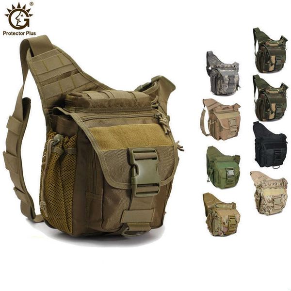 Borsa fotografica tattica 800D Borsa impermeabile per marsupio Escursionismo Pesca Caccia Borse sportive Camping Molle Borsa militare Cintura Zaino militare Y0260i