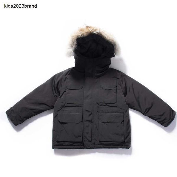 Moda inverno crianças para baixo casaco jaqueta menino menina tamanho 100-150 cm bebê outerwear jaquetas quentes com capuz roupas esportivas ao ar livre