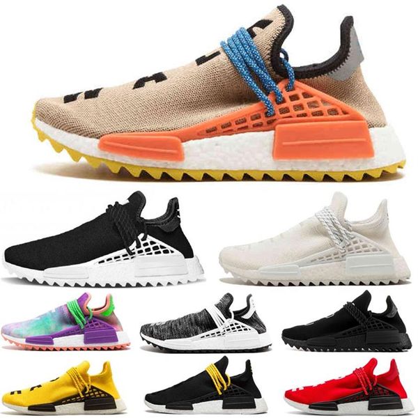 Menschliche Männer für Frauenschuhe Rennen Pharrell Hu Solar Pack Afro Pack Laufschuhe Top-Qualität Pharrell Williams Trainer Sneakers286G