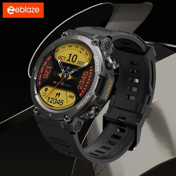 Relógios inteligentes Zeblaze Vibe 7 Robusto Smartwatch Faça e receba chamadas 25 dias de vida útil da bateria 100 modos esportivos relógio para homens 230909