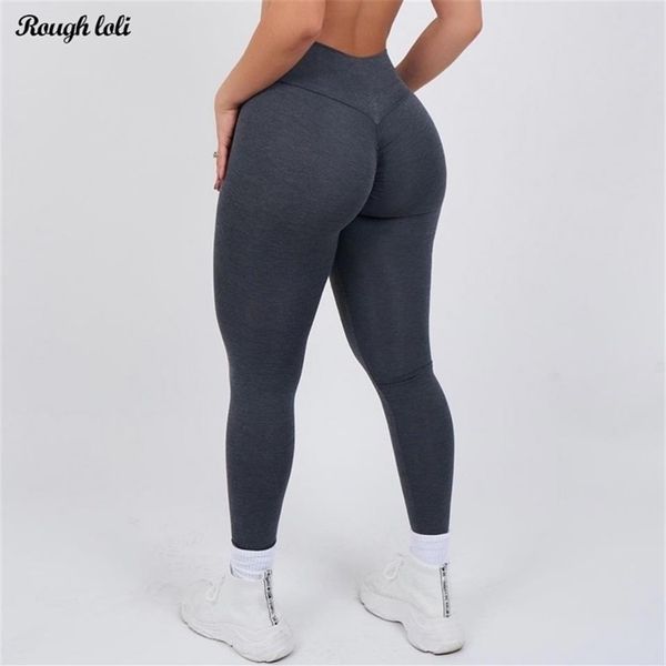 Yoga Outfit V Taille Scrunch Butt Leggings Frauen Nahtlose Sexy Booty Workout Gym Strumpfhosen Fitness Jogging239M