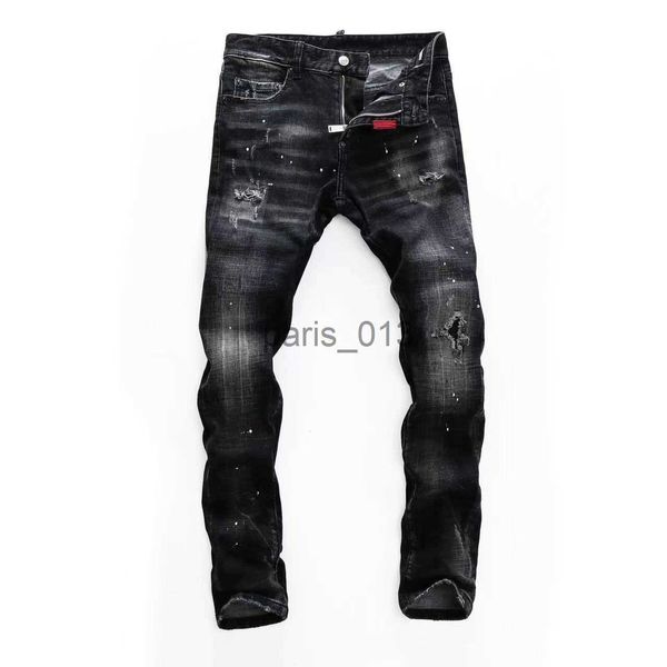 Jeans masculinos 2022 novos homens jeans muitos estilos dsq buraco luz azul escuro cinza Itália marca homem calças compridas calças streetwear biker jean para mulheres d2 qualidade superior x0909