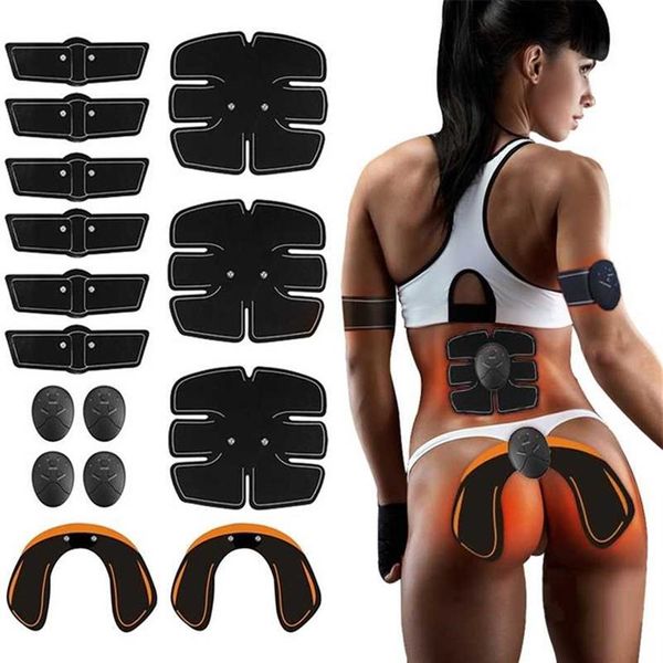 Estimulador muscular abdominal hip trainer ems abs equipamento de treinamento exercício corpo emagrecimento fitness equipamentos ginásio 2201113048246c