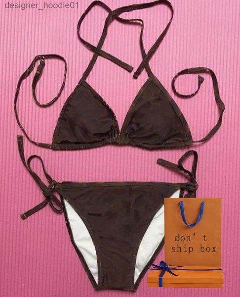 Damen-Bademode, klassische Damen-Bademode, Buchstabenmuster-Druck, sexy Sommer-Zweiteiler-Badeanzug, heiße Damenmode-Bikinis, 3 Stile, Badeanzug, L230909