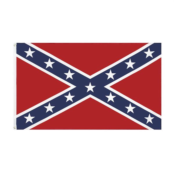 JOHNIN 3x5Fts Bandeira Rebelde Confederada Dixie EUA Guerra Civil da Virgínia do Norte Americana 90x150cm3007